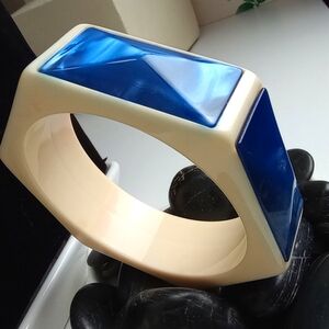 Marc by Marc Jacobs Bangle Bracelet Blue & Cream